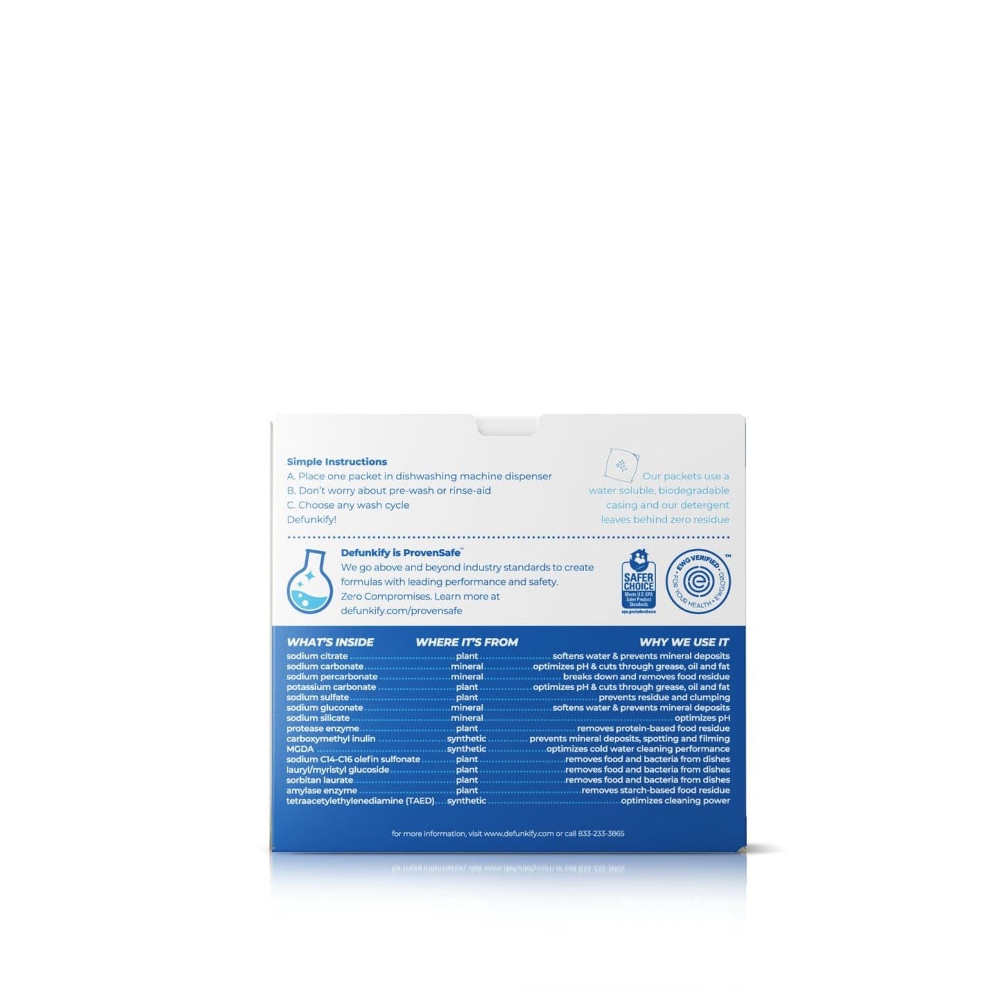Non Toxic Dishwasher Detergent - Free & Clear (Unscented) - Coming MAY 2025